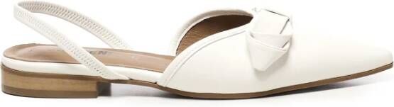 Carmens Witte platte schoenen voor vrouwen