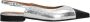 Car s Zilveren Slingback Leren Sandalen - Thumbnail 1