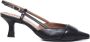 Carmens Zwarte Leren Sandalen met Enkel Sluiting Black Dames - Thumbnail 1