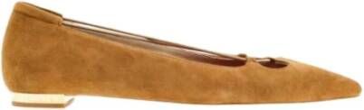 Carolina Herrera Flats Brown Dames