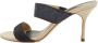 Carolina Herrera Pre-owned Suede sandals Blue Dames - Thumbnail 1