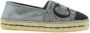 Carolina Herrera Zilveren Espadrilles met kralen en CH initialen - Thumbnail 1