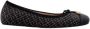 Carolina Herrera Zwarte leren ballerina`s met Bimba-print - Thumbnail 1