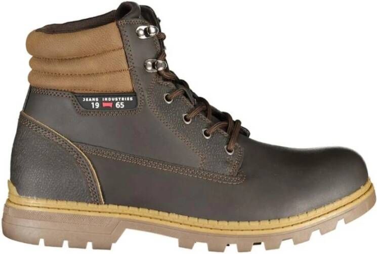Carrera Elegante bruine veterschoenen met contrastdetails Brown Heren