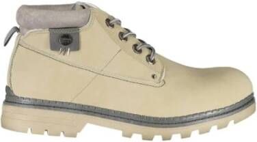 Carrera Beige Veterschoenen met Contrasterende Details Beige Dames