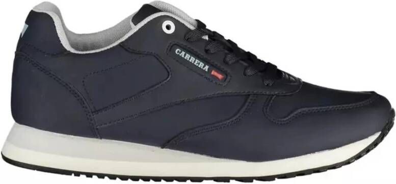 Carrera Blauwe Logo Sneaker met Contrasterende Details Blauw Heren