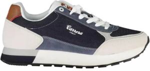 Carrera Blauwe Polyester Sneaker met Contrasterende Details Blauw Heren