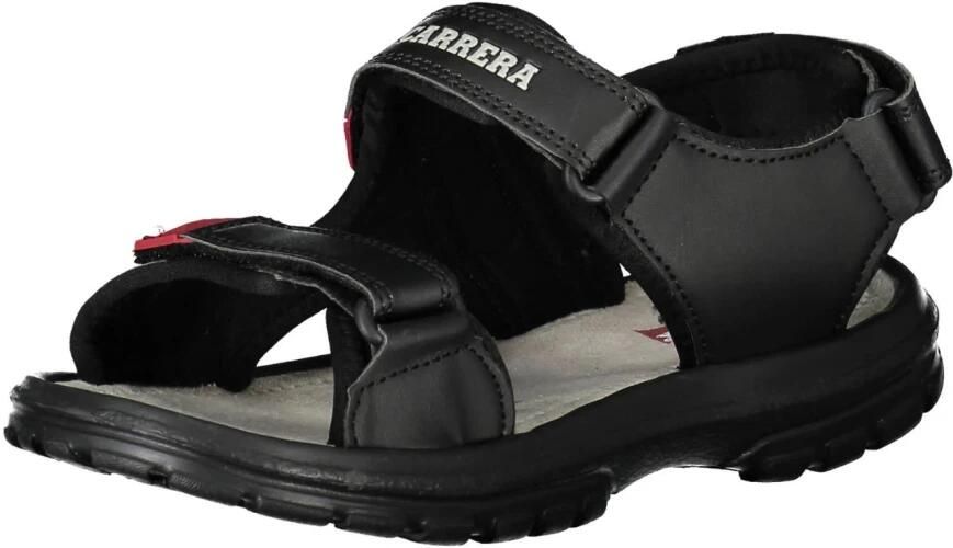 Carrera Heren Zwarte Strap Sandaal met Contrastdetails Black Heren - Foto 2