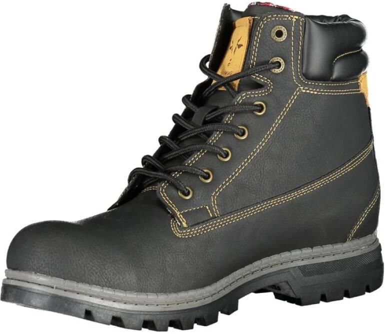 Carrera Elegante Veterschoenen met Contrasterende Accenten Black Heren