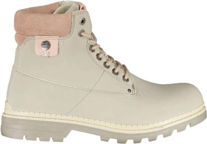 Carrera Grijze Veterschoenen met Contrasterende Zool