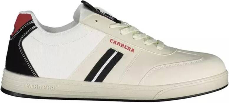 Carrera Witte Polyester Sneaker met Logo voor Heren Wit Heren