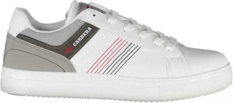 Carrera Witte Polyester Sneaker voor Heren met Contrasterende Details White Heren