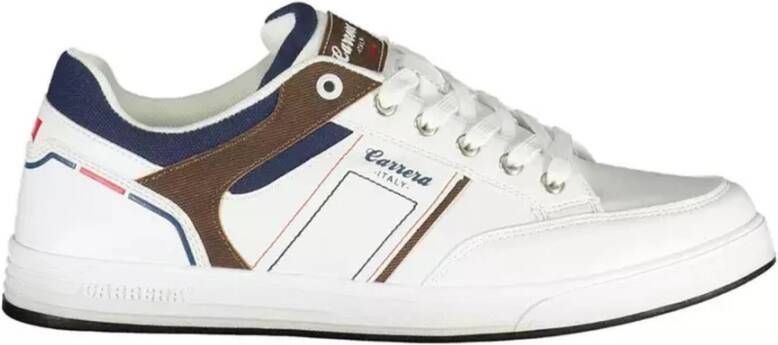 Carrera Witte Polyester Sneaker voor Heren met Logo Print White Heren