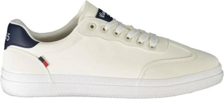 Carrera Witte polyester sportsneakers met veters contrastdetails logo White Heren
