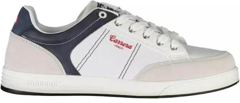 Carrera Witte Vetersneaker met Contrasterende Details White Heren