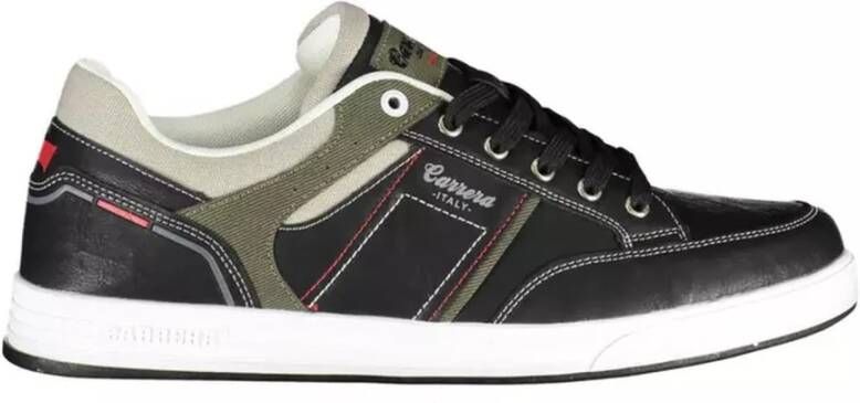 Carrera Zwarte Polyester Sneaker met Unieke Print Zwart Heren