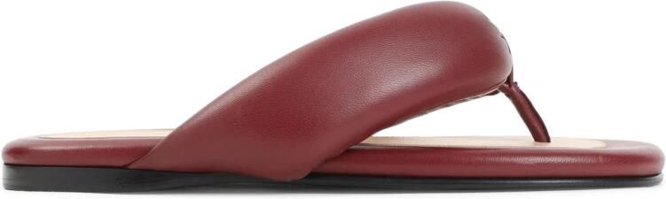 Carven Rode leren sandalen