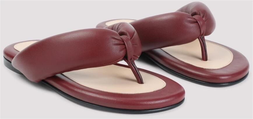 Carven Leren Sandalen - Foto 3