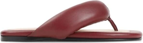 Carven Leren Slippers