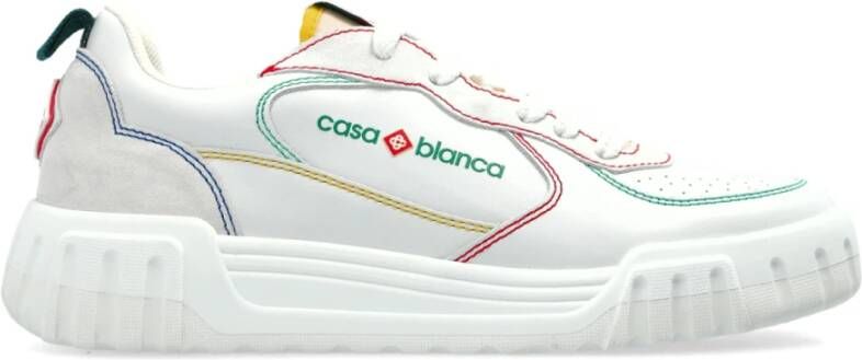 Casablanca Leren sneakers White Dames