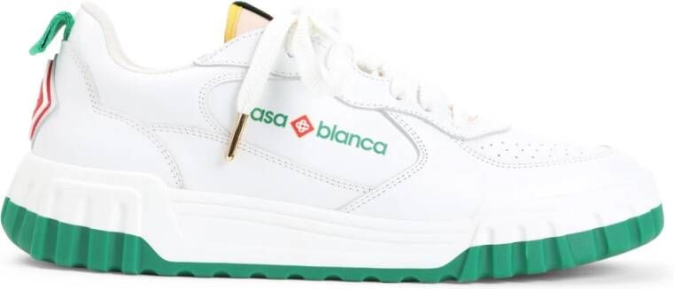 Casablanca Witte Leren Sneakers Stijlvol Comfort White Heren
