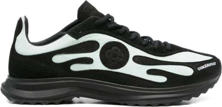 Casablanca Stijlvolle zwarte en groene sneakers