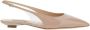 Casadei Beige Slingback Balletschoenen Patentleer Beige Dames - Thumbnail 1
