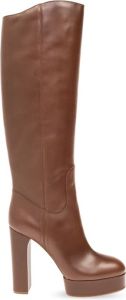 Casadei Betty leren laarzen Bruin Dames