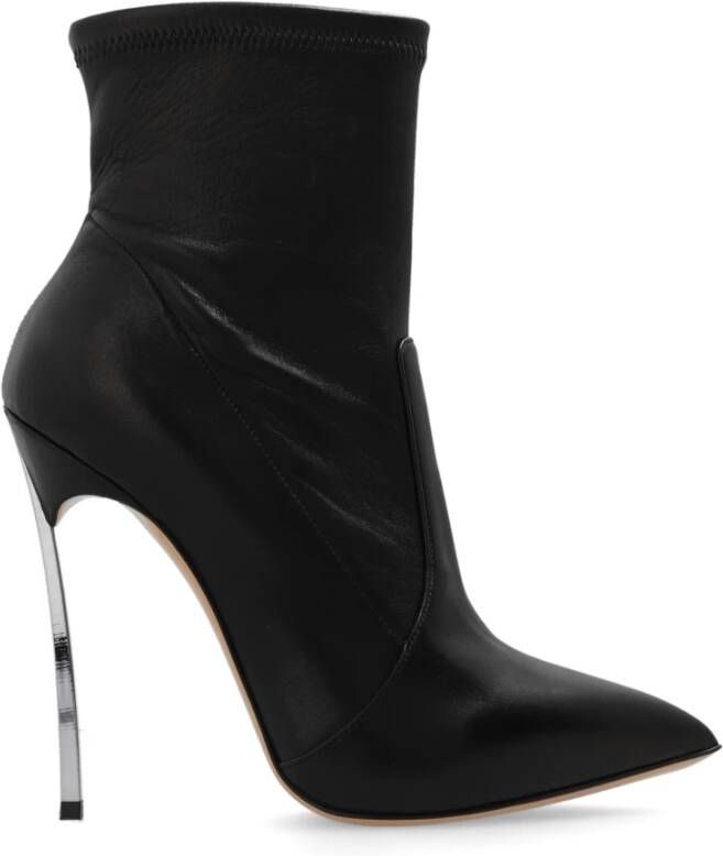 Casadei Blade enkellaarzen met hak Zwart Dames