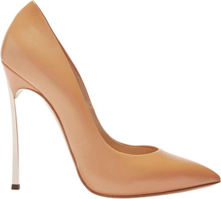 Casadei Blade Pumps van zacht natuurlijk leer Brown Dames