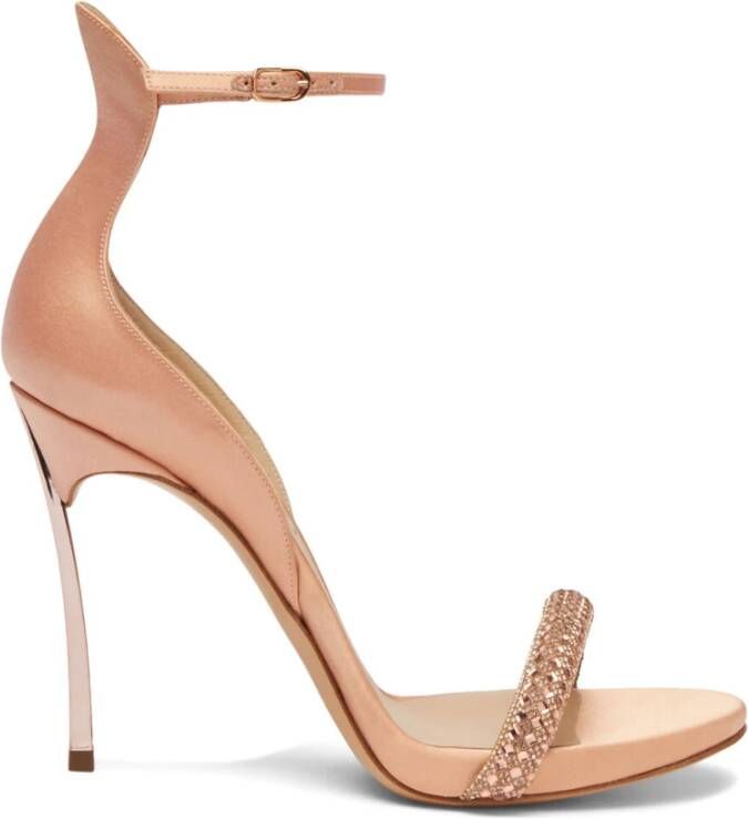 Casadei Blade Stratosphere Satin Sandaal Pink Dames