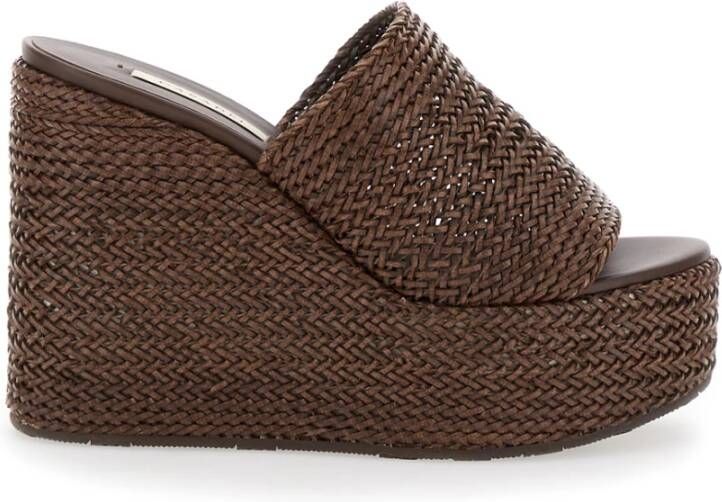 Casadei Bruine Sleehak Sneakers