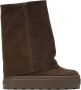 Casadei Bruine Suède Enkellaarzen Elegante Stijl - Thumbnail 1