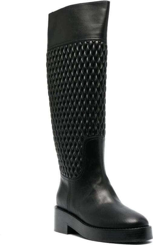 Casadei Gewatteerde kniehoge Hoge Laarzen voor de winter Black Dames - Foto 2