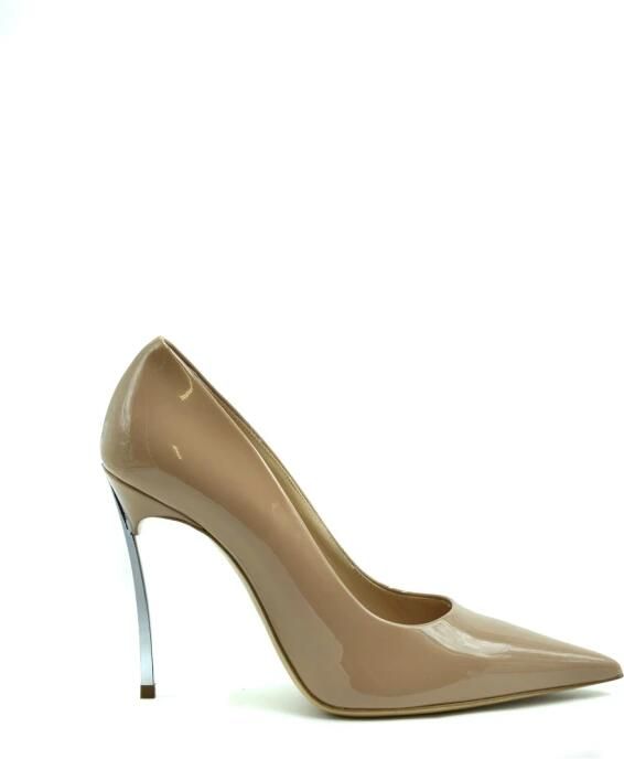 Casadei Nude Patent Decollette Hakken Pink Dames - Foto 3