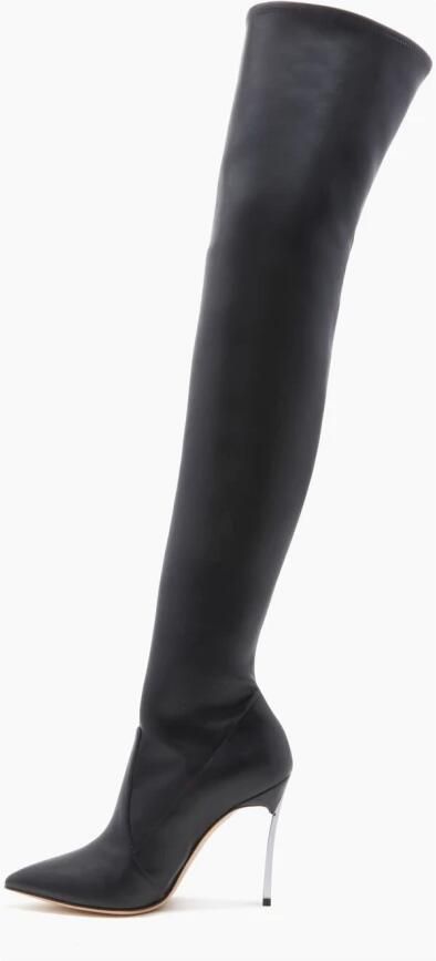Casadei Zwarte Blade Overknee Laarzen Black Dames - Foto 4