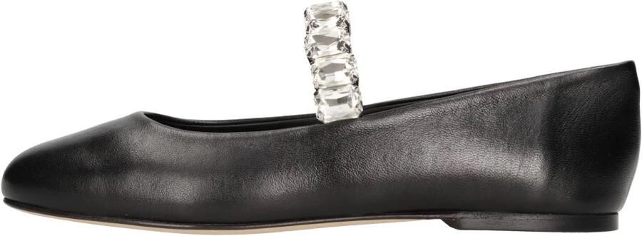 Casadei Zwarte Leren Ballerina's Elegante Schoenen