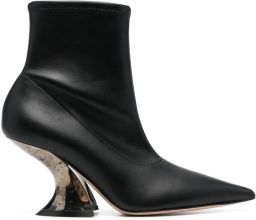Casadei Boots Stivaletto Elodie Pelle Nera in zwart