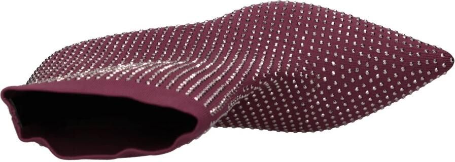 Casadei Enkelboots van stof en strass - Foto 4