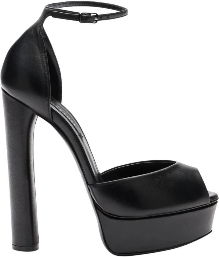 Casadei Flora Leren Platform Sandalen