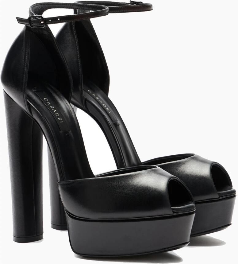 Casadei Flora Leren Platform Sandalen - Foto 4