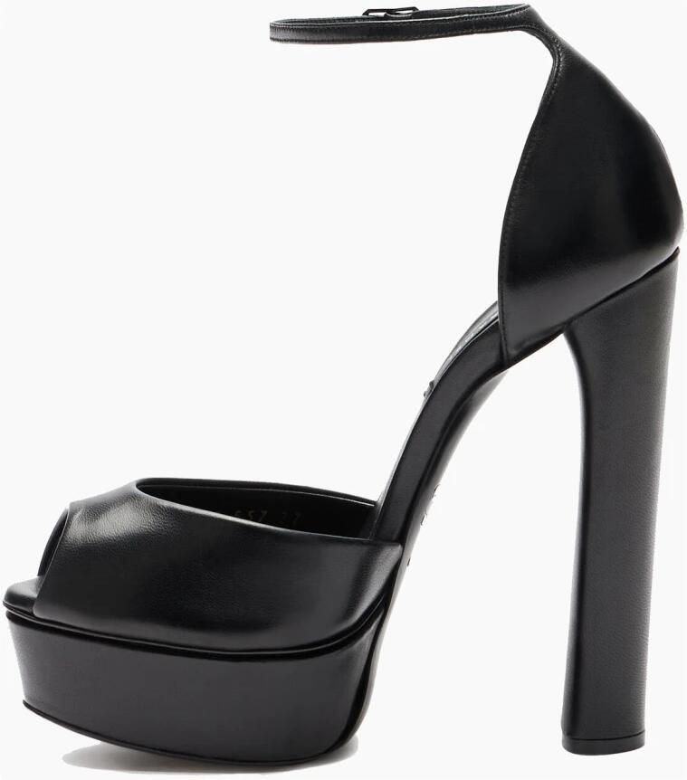 Casadei Flora Leren Platform Sandalen - Foto 5