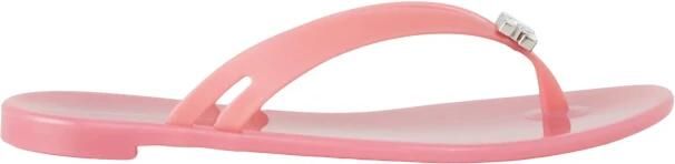 Casadei Jelly Crystal Logo Flip-Flops