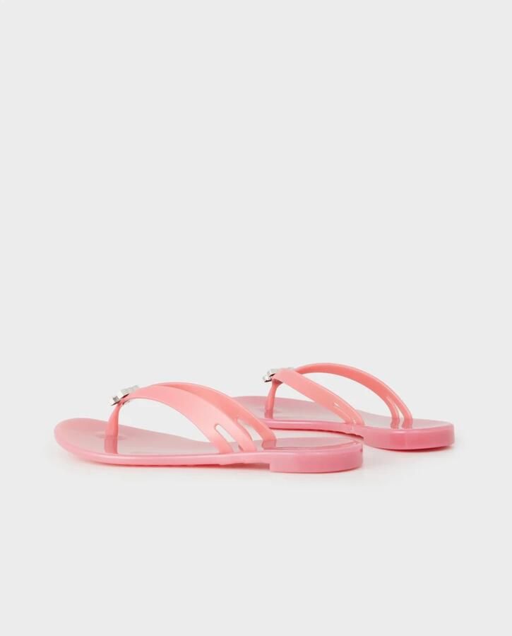 Casadei Jelly Crystal Logo Flip-Flops - Foto 4