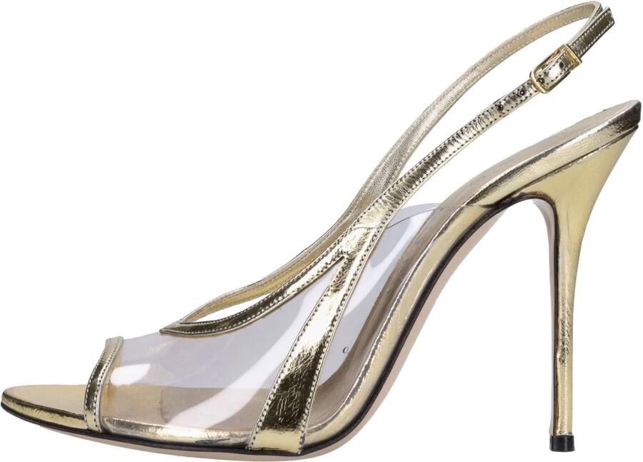 Casadei Leren en Plexi Sandalen