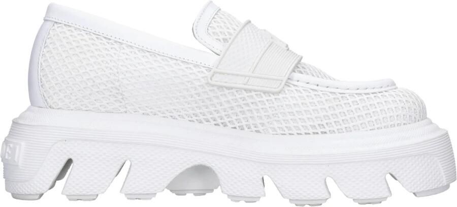 Casadei Leren en stoffen mocassins - Foto 1
