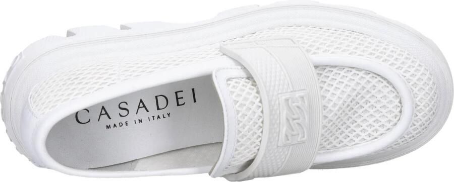 Casadei Leren en stoffen mocassins - Foto 3
