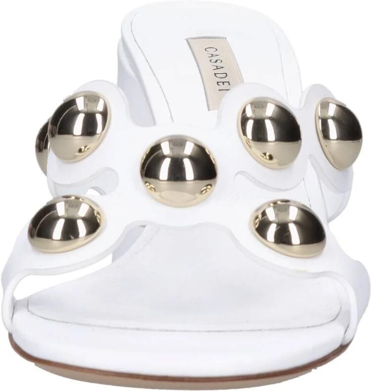 Casadei Leren muiltjes met studs - Foto 2