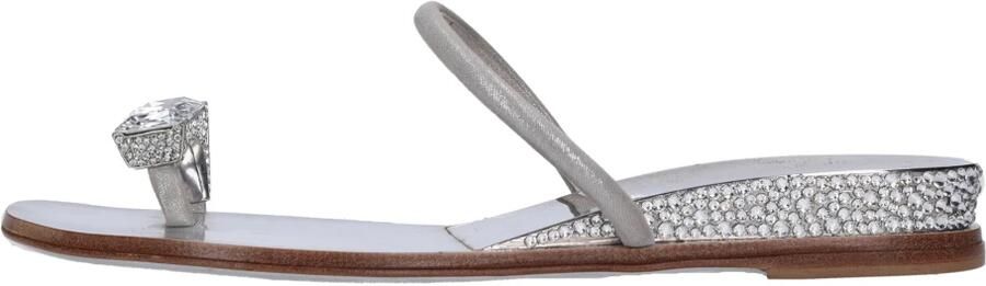 Casadei Leren muiltjes met Swarovski