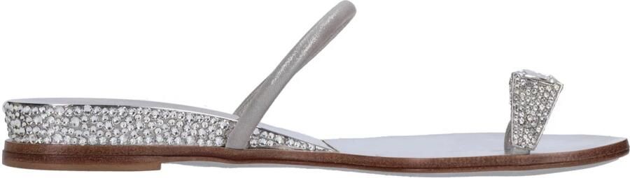 Casadei Leren muiltjes met Swarovski - Foto 5
